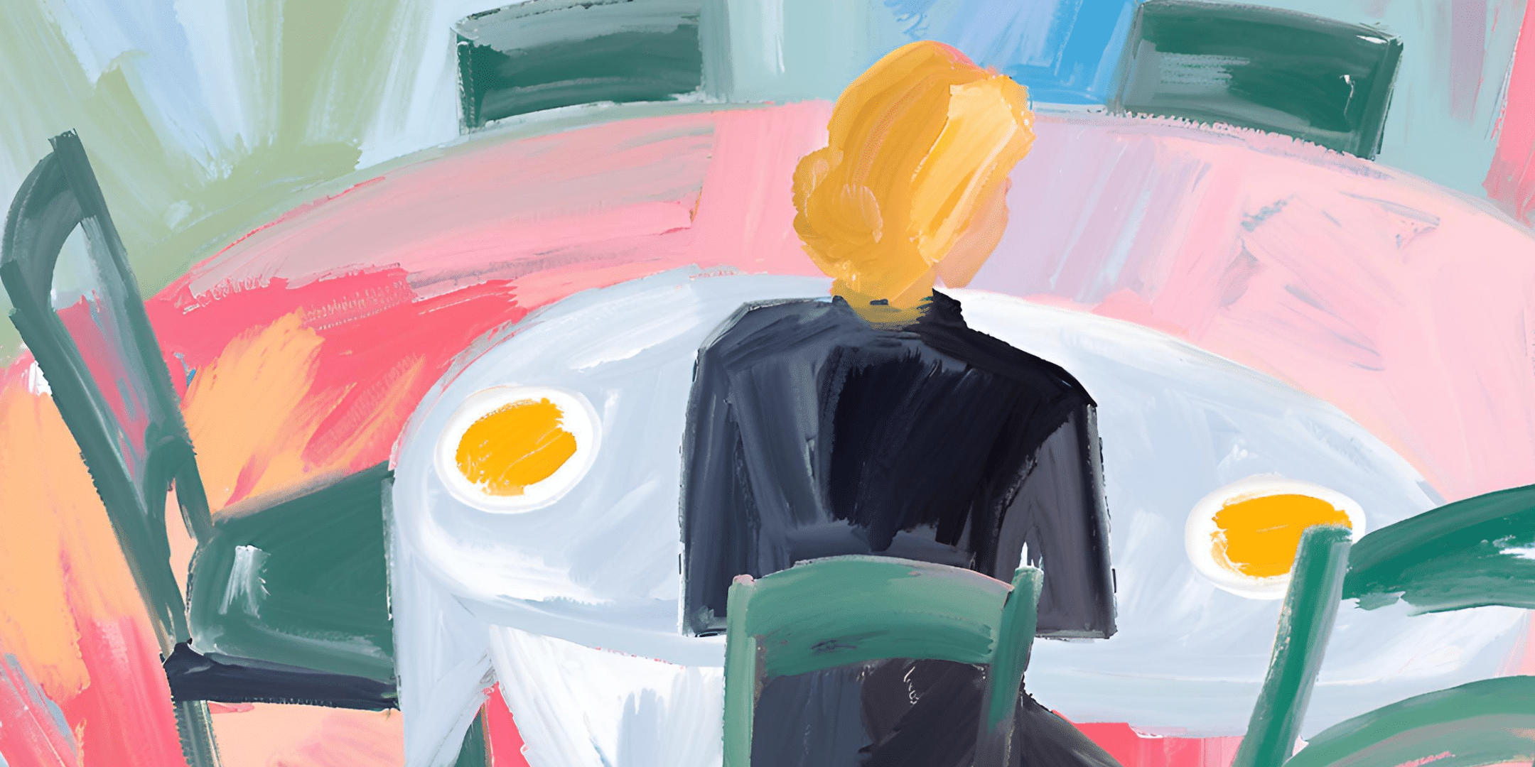 Aster Springs Featured Image - abstract painting of woman in pastel colors