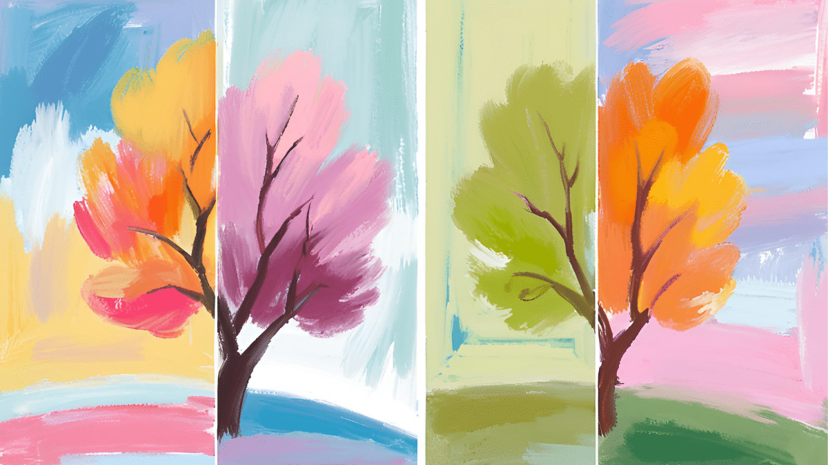 Aster Springs Featured Image - abstract drawing of seasons