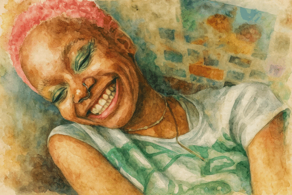 Zen - Watercolor painting of headshot - Aster Springs testimonial