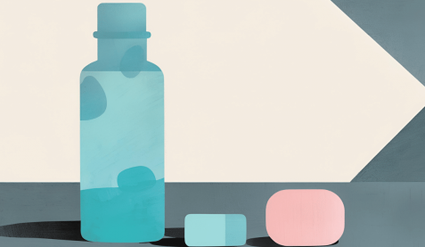 Aster Springs Featured Image - abstract drawing medication bottle