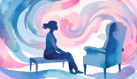 Aster Springs Featured Image - young woman in therapy